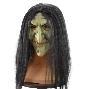 <span class=keywords><strong>Maschera</strong></span> da Strega Anziana per Halloween, Spaventosa <span class=keywords><strong>Maschera</strong></span> Verde da Strega, <span class=keywords><strong>Maschera</strong></span> Facciale da Strega per Donne, <span class=keywords><strong>Costume</strong></span> per Feste e Cosplay - Product Image 2