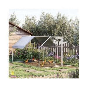 Grande Metal Galinha Casa À Prova de Vento Walk-In Poultry Gaiola Galvanizada Malha Ecológica Produção De Fábrica Jardim Estufas - Product Image 1