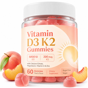 Suplemento multivitamínico múltiple para apoyar la inmunidad Cuidado DE LA SALUD <span class=keywords><strong>Colecalciferol</strong></span> <span class=keywords><strong>10000</strong></span> Calcio y vitamina D3 K2 Gomitas para la salud - Product Image 1