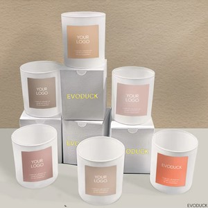 Custom logo and Packaging Organic Soy Wax Customised Glass Jar Aromatic <strong>Scented</strong> Bougie <strong>Candles</strong> <strong>Gift</strong> <strong>Set</strong> for Home Fragrance - Product Image 2