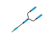 Cable de auriculares de audio de 4 polos macho a hembra de 3,5mm de fábrica de China