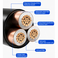 Câble d'alimentation XLPE certifié CE TUV CCC, norme IEC GB, conducteur en cuivre et aluminium, industriel, 0,6/1 kV, 26/35 kV, 64/110 kV