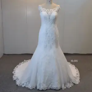 신제품 환상 레이스 신부 가운 구슬 웨딩 드레스