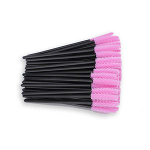 Washable <b>Silicone</b> Lash Spoolie Brush 50pcs Eyelash Extension Brow Tint Makeup <b>Tool</b> - Product Image 4