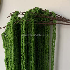 Décoration de plafond et d'extérieur pour <span class=keywords><strong>mariage</strong></span> B-340, plante suspendue Amaranth 130 cm, fleurs artificielles suspendues en soie, Amaranth - Product Image 2