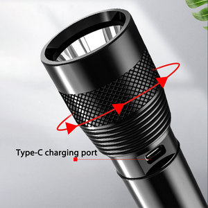 Taikoo đèn pin với chức năng <span class=keywords><strong>zoom</strong></span> và thiết kế chống thấm nước dẫn đèn pin ngọn đuốc cho cắm trại ngoài trời và cúp điện - Product Image 3