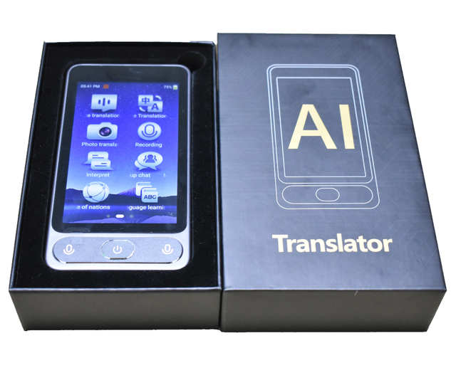 Smart Ai Language Translator Device Offline Spanish Turkish Korean Wifi Voice Real Time Translator