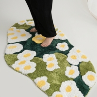 Tapis en polyester touffeté moelleux, aspect mousse, vente directe usine, tapis sur mesure pour salon et chambre, tapis doux et lavable