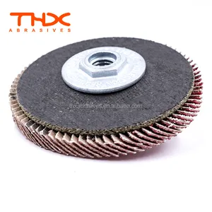 Flap DisCustomized Grit 4.5 Inch Ceramic Zirconia Alumina Flap Wheel For INOX Metal Grinding Wheel Based On Glass Fiber