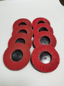 Disco de cambio rápido Welldon de 4 pulgadas, Mini mandril de <span class=keywords><strong>esmeril</strong></span> <span class=keywords><strong>pequeño</strong></span>, rueda de aleta de pulido de cerámica de óxido de aluminio, disco de aleta, rueda de molienda - Product Image 3