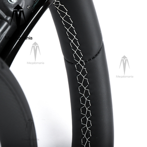 Volante Sportivo in Pelle Personalizzato Megalomania per <span class=keywords><strong>Volkswagen</strong></span> Golf7 GTI MK7 GTS GTD GTE R-Line GLI <span class=keywords><strong>Polo</strong></span> Passat Jetta - Product Image 4