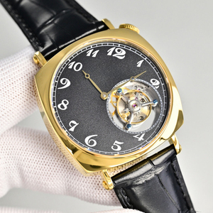 Reloj Mecánico de Alta Gama para Hombre, Popular, con Tourbillon, Resistente al Agua, Caja de Acero Inoxidable, Correa de Cuero Genuino, Estilo Ejecutivo - Product Image 2