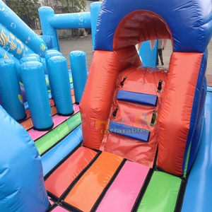 บ้านลมสำหรับเด็กพร้อมสไลเดอร์ ชุดของเล่นเป่าลมรูปมหาสมุทร - Product Image 6