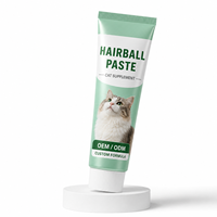 Pâte anti-boules de poils pour chats en marque blanche OEM ODM Formule personnalisée Supplément pour chats Fabricant en gros