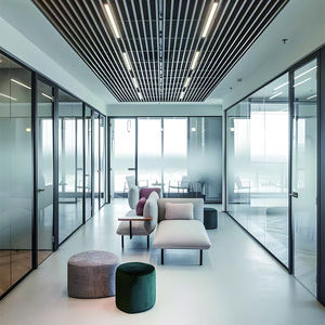 ผนังกั้นเสียงกระจกสำนักงานที่มีความยืดหยุ่นปรับได้ทันสมัยพร้อมกระจกนิรภัยสำหรับพื้นที่สำนักงานและโรงเรียน - Product Image 2