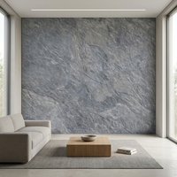 Revêtement mural moderne en pierre souple légère 600x1200mm en porcelaine souple pour projets de façade intérieure/extérieure de supermarchés