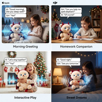 Ours en peluche interactif IA avec reconnaissance vocale et réponse intelligente, jouet éducatif, cadeaux d'Halloween, fournisseur
