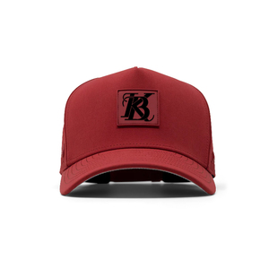 Gorra de Camionero Roja Personalizada con Logotipo Bordado <span class=keywords><strong>en</strong></span> 3D de 5 Paneles, Gorra Deportiva de Golf Unisex, Nueva Gorra Deportiva de Béisbol de Poliéster Dobby Poplin - Product Image 3