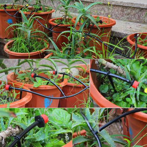 Neuankömmling Einstellbarer Tropfbewässerungsanschluss-Tropfer für PE-Rohr durchfluss 0-70L Landwirtschaft liche Sprinkler nutzung - Product Image 4