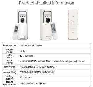 Dispensador Automático de Aerosol para Cocinas y Comedores, Aroma Fresco, Control <span class=keywords><strong>Remoto</strong></span> - Product Image 2