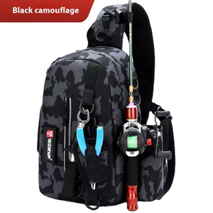 Sac de Rangement Multifonctionnel en Nylon Épais et Imperméable de Grande Capacité 20L pour Équipement de Pêche, Pêche à la Mouche en Plein Air, Unisexe - Product Image 6
