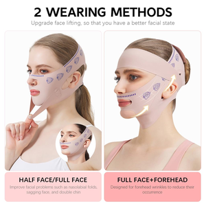 สายรัดหน้าขายดีสำหรับการนอนหลับและสายรัดกระชับกรามสำหรับคอและแก้ม ลดเหนียงสองชั้น ยกกระชับใบหน้า หน้าเรียววีเชฟ - Product Image 2