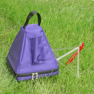 Sac de rangement en toile violette pour pyramide sonore en cristal de quartz, instrument de guérison sonore Merkaba - Product Image 2
