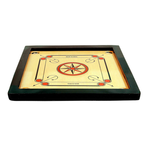 Jeu de Carrom en Bois de Petite Taille avec Surface de Jeu Lisse, Jeu de Table Classique pour la Famille, Jeu de Frappe et de Prise de Points - Product Image 2