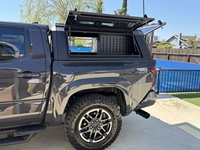 XINYI Aluminium-Hartschalen-LKW-Überdachung für Toyota Tacoma 5ft & 6ft Ladefläche, Mattschwarzer Camper-Aufsatz mit Getönten Glasfenstern