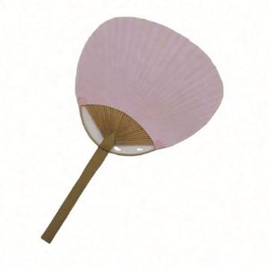 Colorful Japanese Style Bamboo Round Paper Paddle Fan Handmade Carved Business <b>Gift</b> for Promotion and Events Plain Hand Fan - Product Image 5