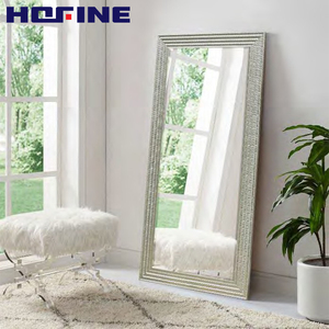 <span class=keywords><strong>2025</strong></span> mới nhất Lớn Khung gương mặc quần áo vàng Tường tầng thường vụ vòm trang trí đầy đủ chiều dài gương nhà khách sạn - Product Image 4