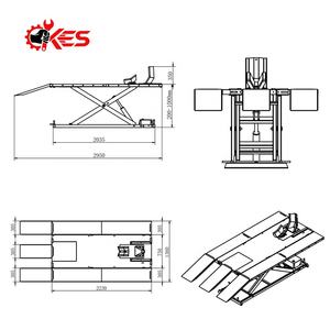 Hoge Kwaliteit KES-L700P Motorfiets Lift Low Profile Operatie Platform Jack Hijs Stand 700Kg Capaciteit Voertuig Apparatuur Lift - Product Image 5