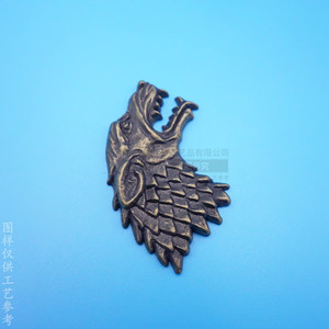Embossed Lion Zinc Alloy Metal Tag For <b>Packaging</b> Box <b>Labels</b> Gift Craft Durable Rust Free - Product Image 4