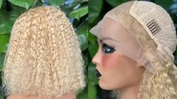 Perruques sans colle en cheveux naturels bruts, perruques Lace Front, perruques courtes Pixie bouclées, perruques frontales en dentelle Full HD, perruques en cheveux humains brésiliens