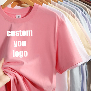 Camisetas personalizadas al por mayor 100% algodón 230 g/m² informales, lisas, con logo impreso, camisetas personalizadas para hombre. - Product Image 3