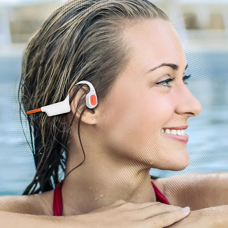 New Arrival Stereo Ipx8 Waterproof Mp3 32G Ear-Hook Bluetooth Swimming Earphone Sport Bone Conduction Headphones Wireless