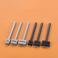 Perforateur rond noir et argenté pour métal, espacement des trous 4/5/6/8MM, outils manuels DIY pour cuir