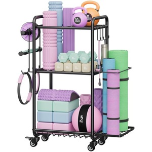 Multifunctional Home Gym Storage Rack, Yoga Mat Storage Rack, <b>Dumbbell</b> Rack and Fitness Equipment Storage Rack - Product Image 5