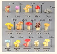 Mini-moissonnées créatives en résine pour micro-paysages, accessoires décoratifs pour jardins DIY, mini-champignons artificiels pour jardins d'inspiration jungle, pour bonsaïs