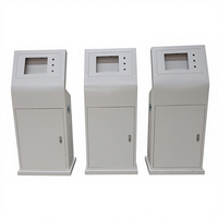 Boîte de commande en acier galvanisé Shangyi avec écran tactile IP54, console d'opération inclinée, modèle SY-8122/SY-8010 640Wx1450Hx435Dmm