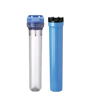 Good Quality 10 20 Inch Big Blue Jumbo Water Filter Shell Water Filter Housing PP Plastic Water Filter with Air Release Button