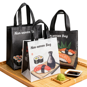 Sac fourre-tout en polypropylène non tissé avec coutures renforcées, impression personnalisée pour les applications d'épicerie et de vente au détail - Product Image 1