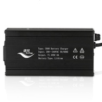 Très apprécié en France, chargeur de batterie de moto au plomb-acide C600 600W 72V 45AH avec protection OTP