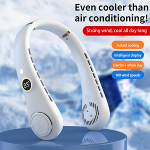 Chất Lượng Cao Mùa Hè Mùa Mini Cổ <span class=keywords><strong>Fan</strong></span> Có Thể Sạc Lại Cổ <span class=keywords><strong>Fan</strong></span> Xách Tay & Mặc Người Hâm Mộ Với Giá Bán Buôn Sử Dụng Cho Bên Ngoài - Product Image 2