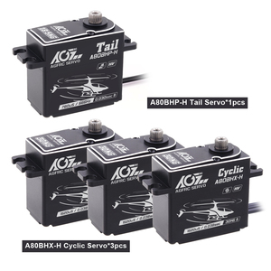 AGFRC A80BHP-H Helicóptero RC Digital Programable sin Escobillas con Engranajes Metálicos 8.4V HV 18.5KG 0.030s - Product Image 4