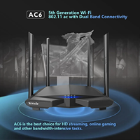 Routeur WiFi Tenda AC6 AC1200 5 GHz Version Globale Haute Vitesse Internet Sans Fil Longue Portée Couverture Étendue Nouvelle Génération - Vente Flash