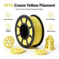 Waterdichte monochrome MEIJIMEI geëxtrudeerde PETG 3D-printerfilament, duurzaam, 1,75 mm diameter, 250°C vormbaar