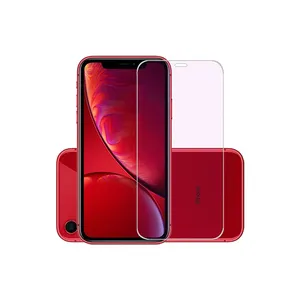 9h硬度抗蓝光浅蓝色薄膜，适用于iphone x xr xs最大屏幕保护钢化玻璃