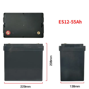 12V55Ahリチウム電池ケースネジタイプLiFePO4電池ソーラーシステムエネルギー貯蔵12V55AhABSプラスチック空の電池ボックス - Product Image 4