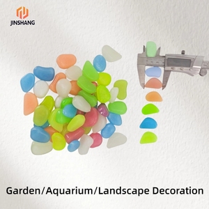 Galets lumineux en résine synthétique légère, couleurs mélangées, pour allée, patio, décoration solaire DIY, extérieur - Product Image 1